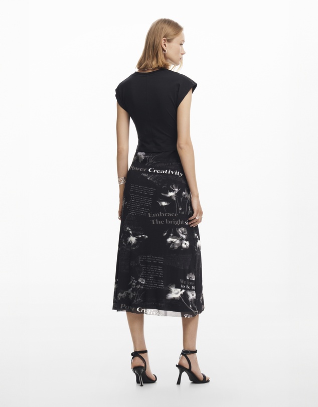 Desigual - Midi dress with text