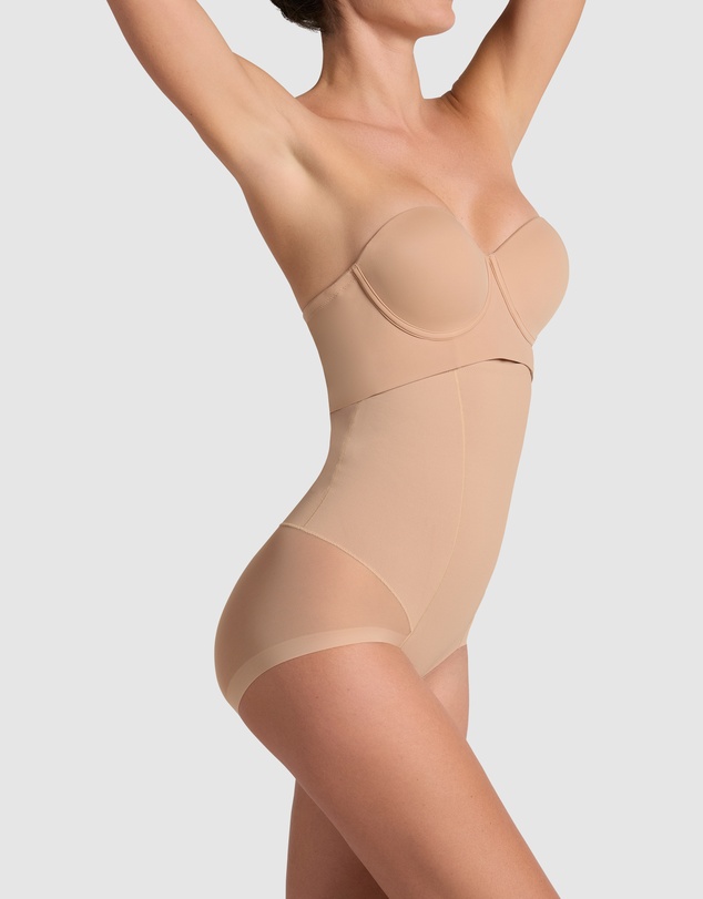 Leonisa - Sheer Highlight Extra-High Waist Butt-Lift Shaper Brief