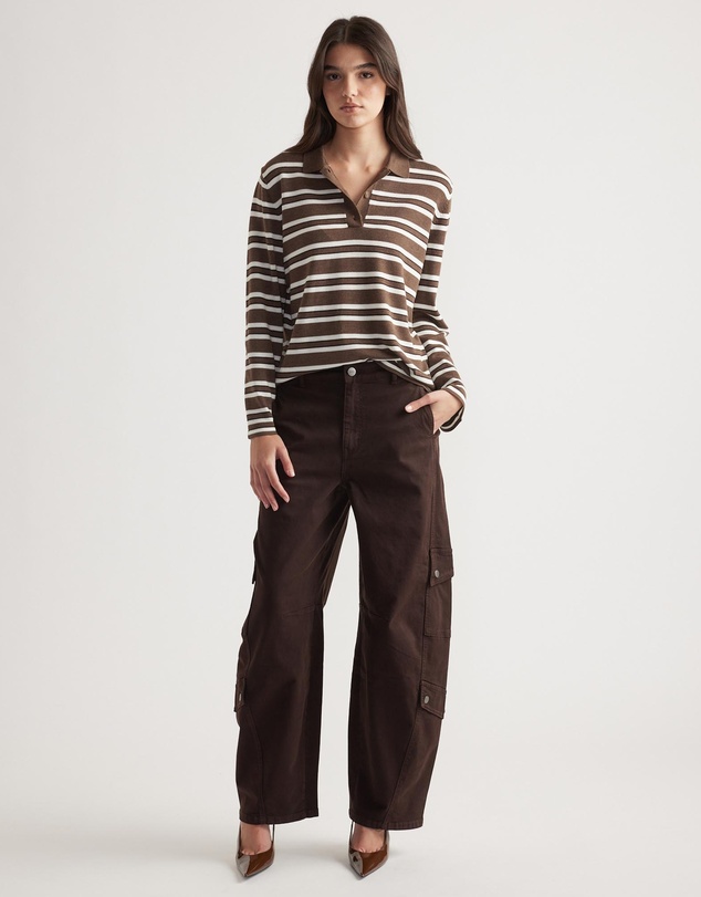 Decjuba - Nia Long-Sleeve Knit Polo