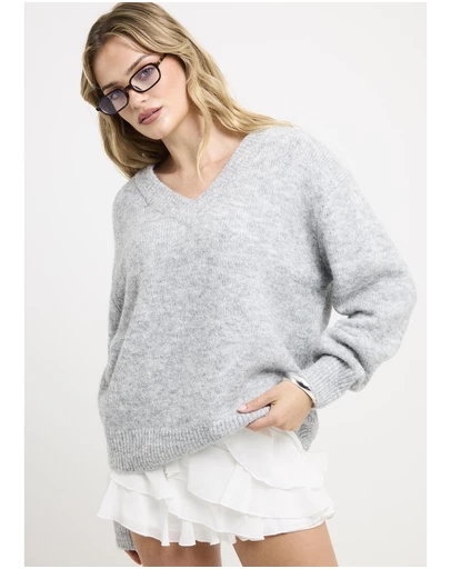 Subtitled - Grace V Neck Knit Jumper