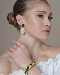 Meshca - Cosmos Emerald Cuff