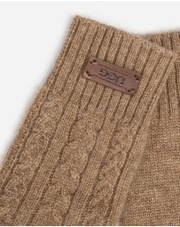 Ozwear Connection Uggs - Ugg Cable Knit Pure Cashmere Touch Screen Gloves