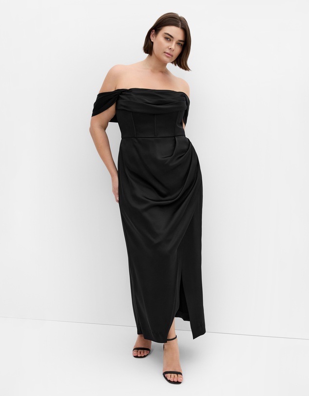 City Chic - Forbidden Love Maxi Dress - Black