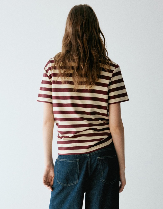 M.N.G - Striped Short-Sleeved T-Shirt