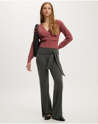 Cotton On - Softest Luxe Mock Wrap Knit Top