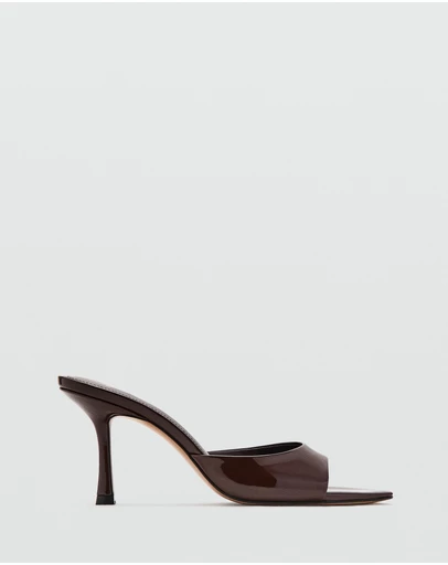 M.N.G - Patent Leather High-Heeled Sandals