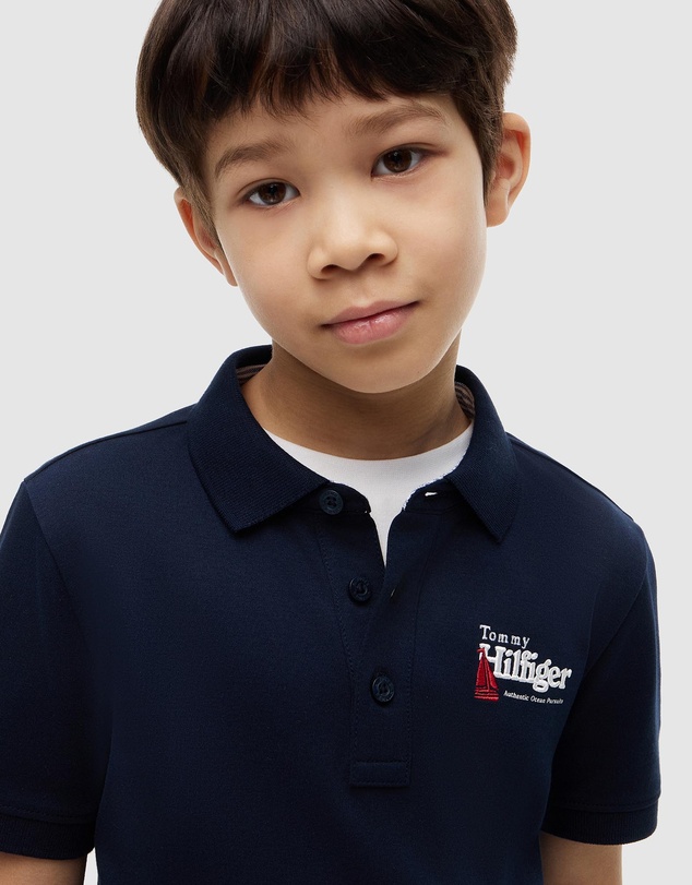 Tommy Hilfiger - Regular Fit Graphic Embroidery Polo Shirt - Teens