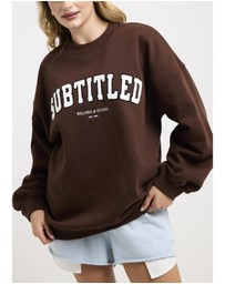 Subtitled - NYC Oversized Crew Neck Jumper