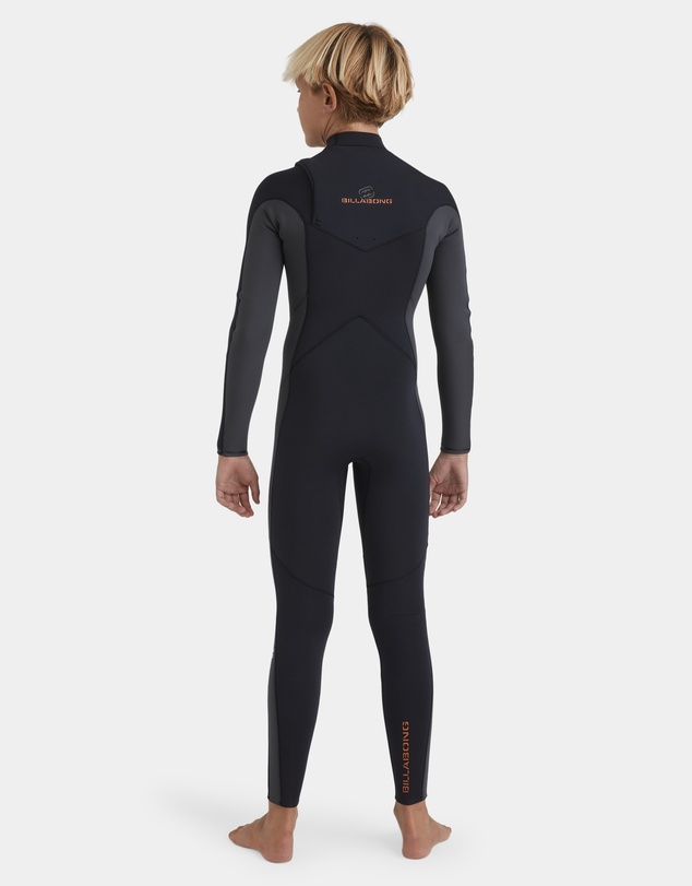 Billabong - Boys 8 to 16 4/3Mm Absolute Natural Chest Zip Long Sleeve Fullsuit