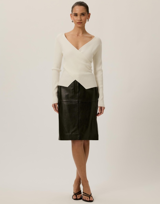 Tussah - Sienna Wrap Long Sleeve Knit Top