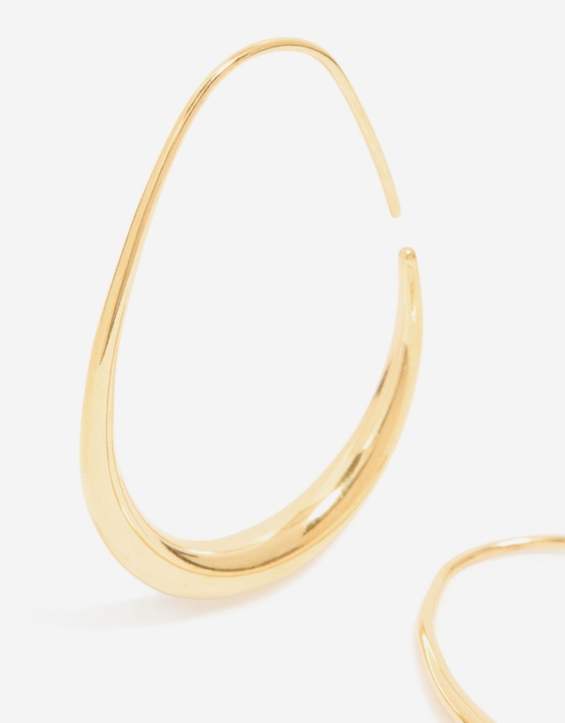 Lovisa - Waterproof Gold Plated Stainless Steel Oval Hoop Earrings