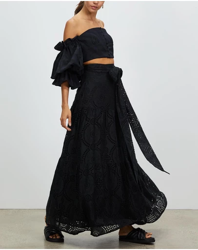 Asilio - Linen Broderie Skirt