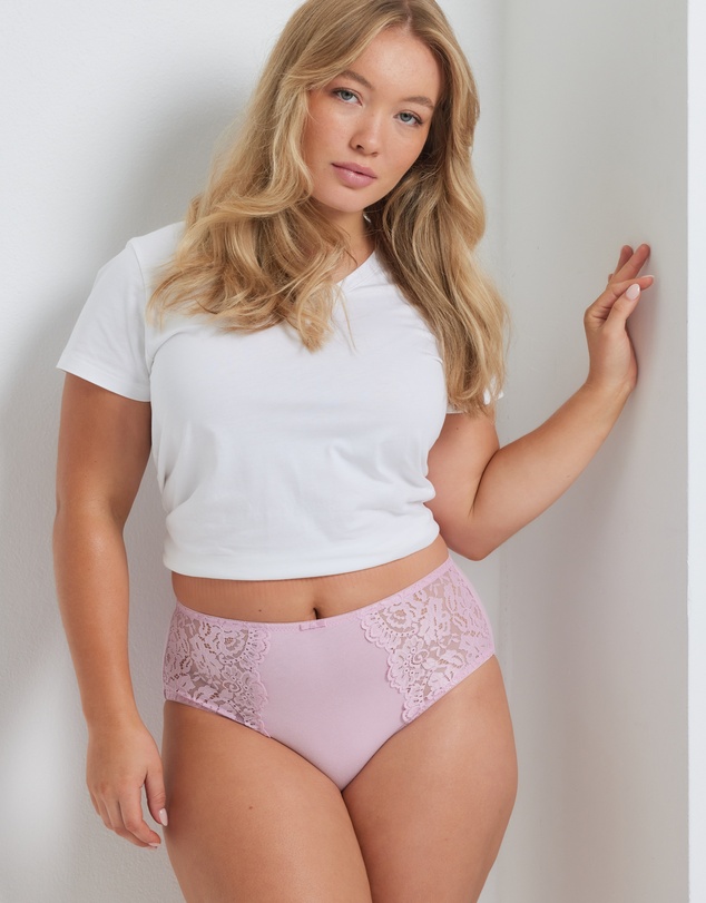 Kayser - 2 Pack Daily Essentials Stretch Lace & Cotton Full Brief (219)