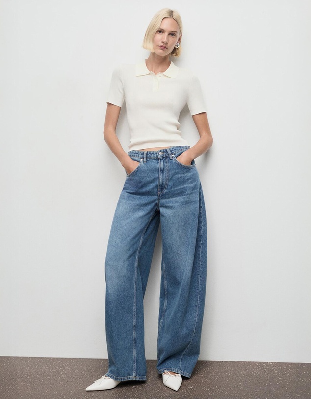 M.N.G - Mid-Rise Balloon Jeans