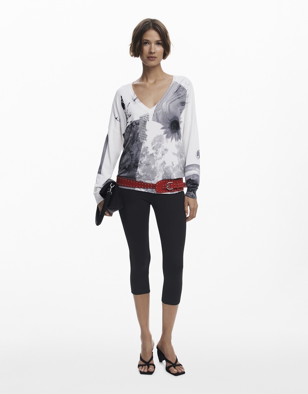 Desigual - Fine collage sweater