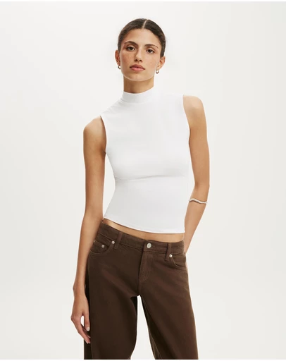 Cotton On - Mock Neck Tank