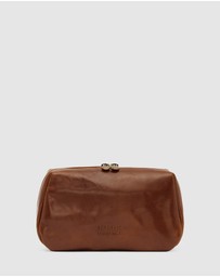 Republic of Florence - The Otto Tan Leather Dopp Kit
