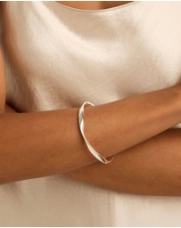 Najo - Large Garden of Eden Silver Bangle