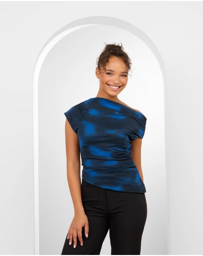 Pilgrim - Ulli Off Shoulder Print Top