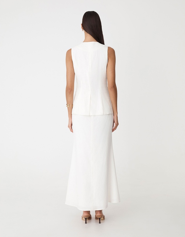 Forcast - Amelia Linen Blend Maxi Skirt