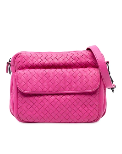 Pre-Loved by Azura Reborn - Pre-Loved Nappa Intrecciato Front Pocket Messenger Bag