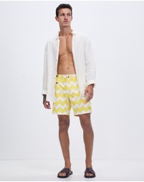 The Rocks Push - The Rocks Push Tama Sardinia Chevron Swim Shorts