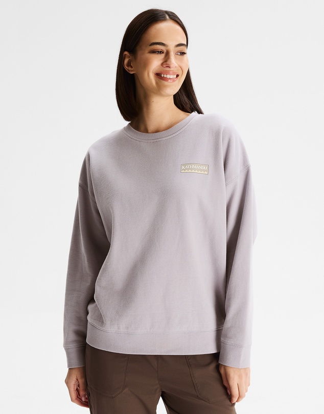 Kathmandu - Heritage Logo Slouchy LT BB Crew Sweatshirt