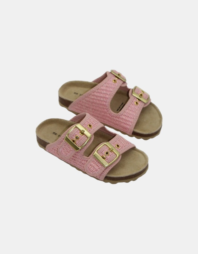 Human - Kid's Gracie Raffia Sandals Pink