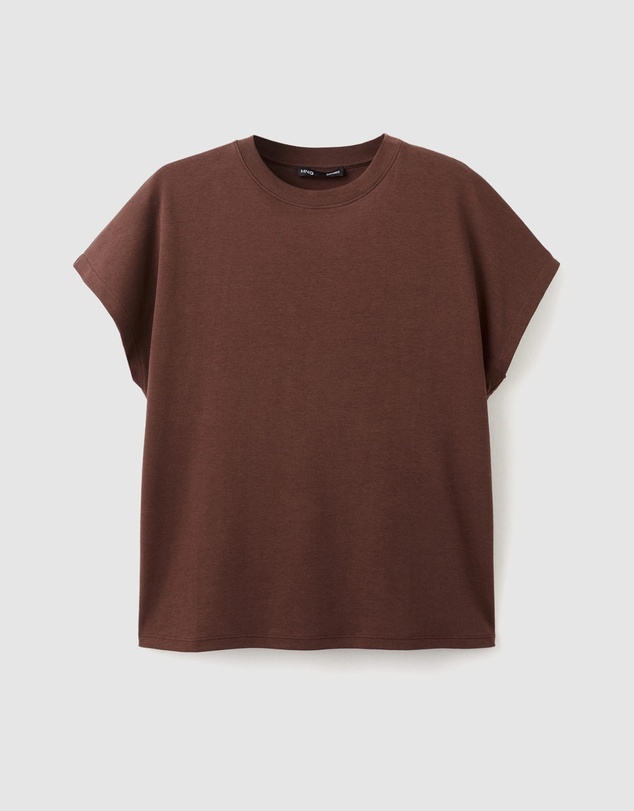 M.N.G - Short-Sleeved Cotton T-Shirt