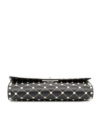 Pre-Loved by Azura Reborn - Pre-Loved Quilted Lambskin Free Rockstud Spike Wallet On Chain