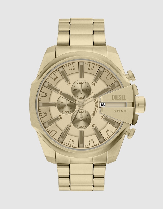 Diesel - Mega Chief Slim Gold Tone Chronograph Watch
