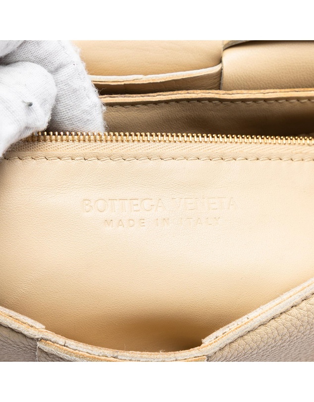 Pre-Loved by Azura Reborn - Pre-Loved Grained Calfskin Intrecciato Cassette Crossbody