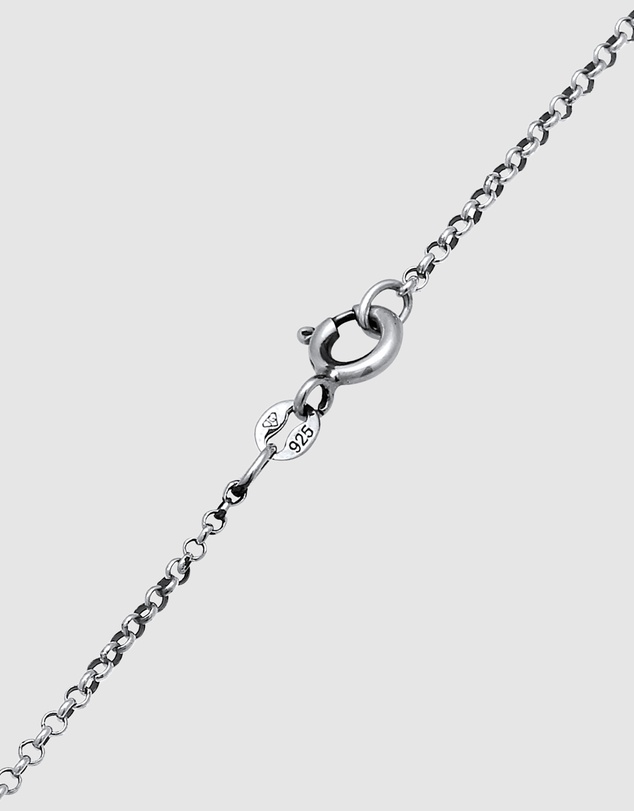 Kuzzoi - ICONIC EXCLUSIVE - Lightning Pendant Necklace in Oxidised 925 Sterling Silver