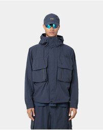 PYRA - CARGO SHELL JACKET- NAVY