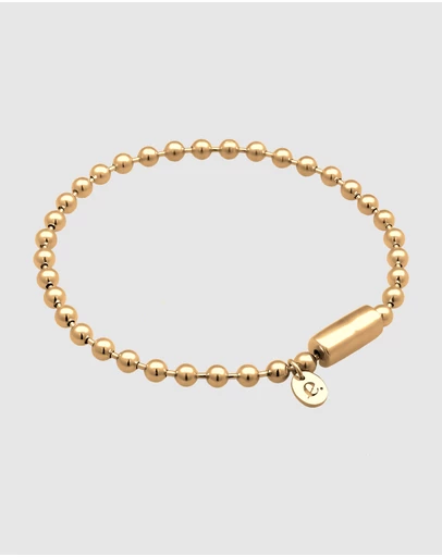 Elli Jewelry - Round Charm Bracelet in Gold-Plated 925 Silver
