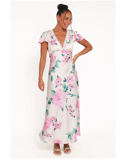 Petal & Pup - Mirelda Midi Dress - Pink Floral