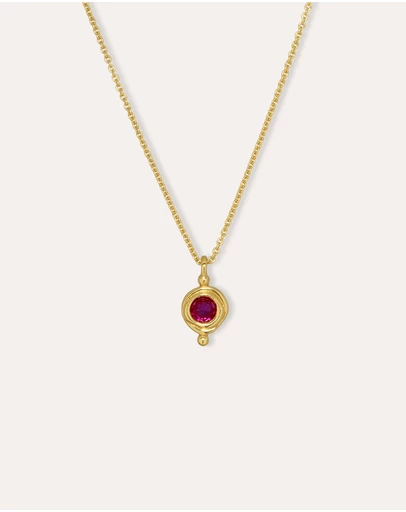 Ottoman Hands - July Birthstone Pendant Necklace