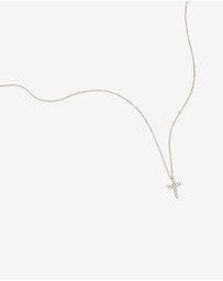 Michael Hill - 0.25 Carat TW Diamond Cross Pendant in 10kt Yellow Gold