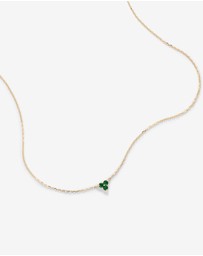 Michael Hill - Emerald Trio Necklace in 10kt Yellow Gold