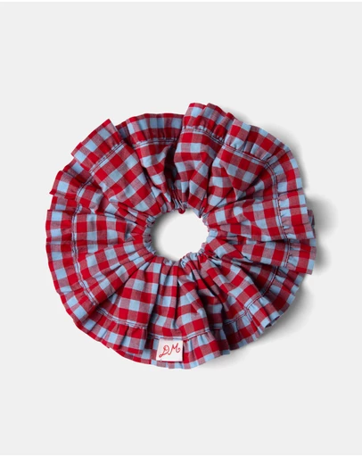 Damson Madder - Frill Edge Scrunchie