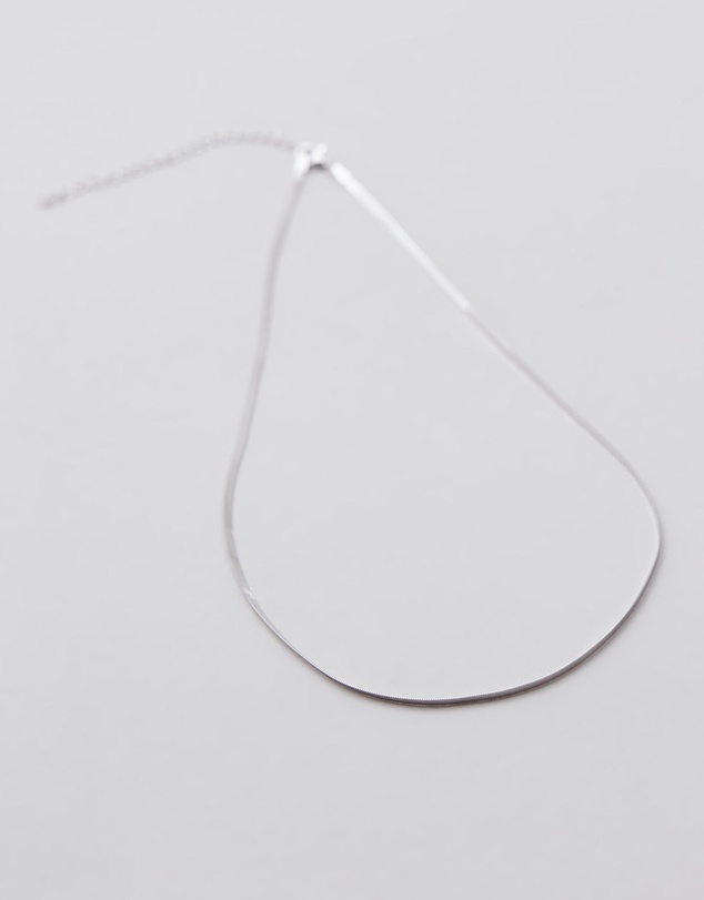 SAINT VALENTINE - Sphinx 2mm Snake Chain Necklace - Silver