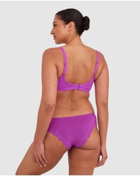 Bras N Things - NKD Lightly Lined Wirefree Bra - Purple