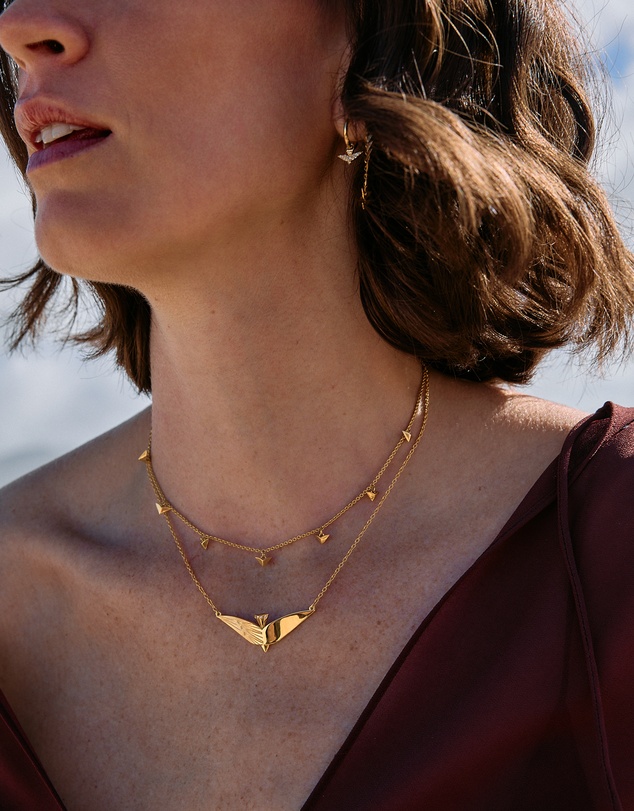 Rachel Jackson - Dreamcatcher Celestial Bird Necklace Gold