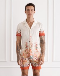 Aqua Blu Australia - Bouquet Jean Short Sleeve Shirt