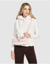 GUESS - Pink Libby Flap Crossbody Bag