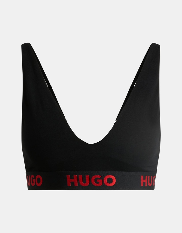 HUGO - Stretch-Cotton Triangle Bra 