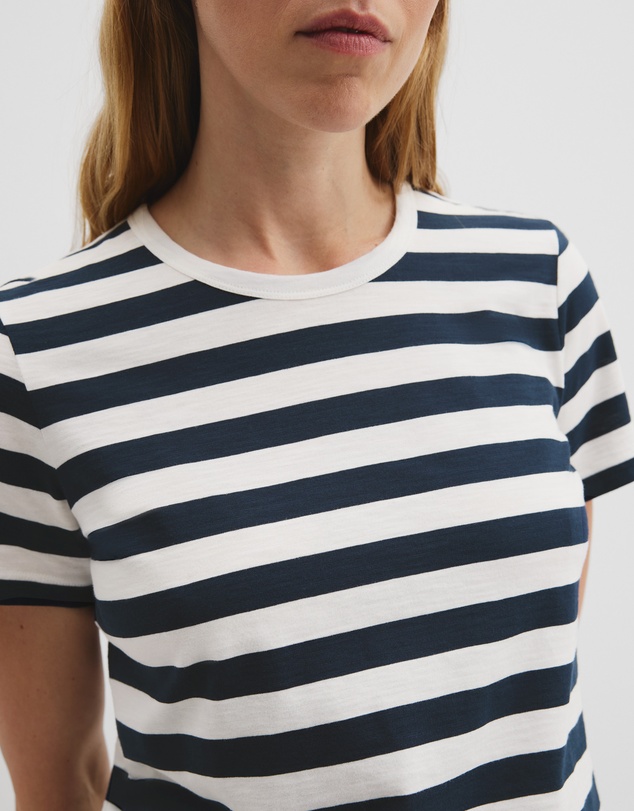 Country Road - Australian Cotton Slub Stripe Short Sleeve T-shirt