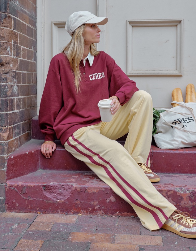 Ceres Life - Gigi Wide Leg Terry Trackpant