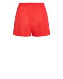 City Chic - Plus sizeSide Tape Linen Blend Short - red