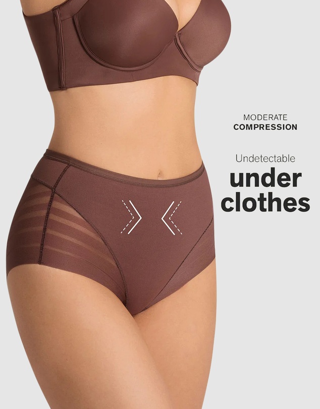 Leonisa - Lace Stripe Undetectable Seamless Shaping Brief